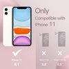 image:imageJETech Silicone Case for iPhone 11 Black  Silky Soft Touch Shockproof Protection Scratch Resistant Microfiber LiningPink