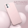 image:imageJETech Silicone Case for iPhone 11 Black  Silky Soft Touch Shockproof Protection Scratch Resistant Microfiber LiningPink