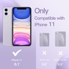image:imageJETech Silicone Case for iPhone 11 Black  Silky Soft Touch Shockproof Protection Scratch Resistant Microfiber LiningPurple