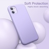 image:imageJETech Silicone Case for iPhone 11 Black  Silky Soft Touch Shockproof Protection Scratch Resistant Microfiber LiningPurple