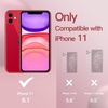 image:imageJETech Silicone Case for iPhone 11 Black  Silky Soft Touch Shockproof Protection Scratch Resistant Microfiber LiningRed