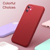 image:imageJETech Silicone Case for iPhone 11 Black  Silky Soft Touch Shockproof Protection Scratch Resistant Microfiber LiningRed