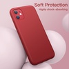 image:imageJETech Silicone Case for iPhone 11 Black  Silky Soft Touch Shockproof Protection Scratch Resistant Microfiber LiningRed