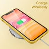 image:imageJETech Silicone Case for iPhone 11 Black  Silky Soft Touch Shockproof Protection Scratch Resistant Microfiber LiningYellow