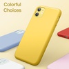 image:imageJETech Silicone Case for iPhone 11 Black  Silky Soft Touch Shockproof Protection Scratch Resistant Microfiber LiningYellow