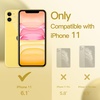 image:imageJETech Silicone Case for iPhone 11 Black  Silky Soft Touch Shockproof Protection Scratch Resistant Microfiber LiningYellow