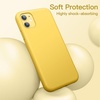 image:imageJETech Silicone Case for iPhone 11 Black  Silky Soft Touch Shockproof Protection Scratch Resistant Microfiber LiningYellow