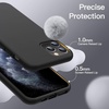 image:imageJETech Silicone Case for iPhone 11 Pro Black  Silky Soft Touch Shockproof Protection Scratch Resistant Microfiber LiningBlack