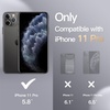 image:imageJETech Silicone Case for iPhone 11 Pro Black  Silky Soft Touch Shockproof Protection Scratch Resistant Microfiber LiningBlack