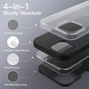 image:imageJETech Silicone Case for iPhone 12 Pro Max Black  Silky Soft Touch Shockproof Protection Scratch Resistant Microfiber LiningBlack