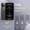 image:imageJETech Silicone Case for iPhone 12 Pro Max Black  Silky Soft Touch Shockproof Protection Scratch Resistant Microfiber LiningBlack