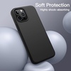 image:imageJETech Silicone Case for iPhone 12 Pro Max Black  Silky Soft Touch Shockproof Protection Scratch Resistant Microfiber LiningBlack