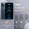 image:imageJETech Silicone Case for iPhone 12 Pro Max Black  Silky Soft Touch Shockproof Protection Scratch Resistant Microfiber LiningNavy