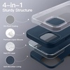 image:imageJETech Silicone Case for iPhone 12 Pro Max Black  Silky Soft Touch Shockproof Protection Scratch Resistant Microfiber LiningNavy