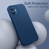 image:imageJETech Silicone Case for iPhone 12 mini Black  Silky Soft Touch Shockproof Protection Scratch Resistant Microfiber LiningBlue Cobalt
