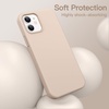 image:imageJETech Silicone Case for iPhone 1212 Pro Black  Silky Soft Touch Shockproof Protection Scratch Resistant Microfiber LiningBeige