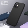 image:imageJETech Silicone Case for iPhone 1212 Pro Black  Silky Soft Touch Shockproof Protection Scratch Resistant Microfiber LiningBlack
