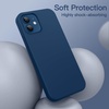 image:imageJETech Silicone Case for iPhone 1212 Pro Black  Silky Soft Touch Shockproof Protection Scratch Resistant Microfiber LiningBlue Cobalt