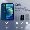 image:imageJETech Silicone Case for iPhone 1212 Pro Black  Silky Soft Touch Shockproof Protection Scratch Resistant Microfiber LiningBlue Cobalt