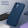 image:imageJETech Silicone Case for iPhone 1212 Pro Black  Silky Soft Touch Shockproof Protection Scratch Resistant Microfiber LiningBlue Cobalt