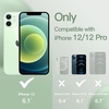 image:imageJETech Silicone Case for iPhone 1212 Pro Black  Silky Soft Touch Shockproof Protection Scratch Resistant Microfiber LiningLight Green