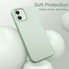 image:imageJETech Silicone Case for iPhone 1212 Pro Black  Silky Soft Touch Shockproof Protection Scratch Resistant Microfiber LiningLight Green