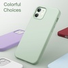 image:imageJETech Silicone Case for iPhone 1212 Pro Black  Silky Soft Touch Shockproof Protection Scratch Resistant Microfiber LiningLight Green