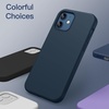 image:imageJETech Silicone Case for iPhone 1212 Pro Black  Silky Soft Touch Shockproof Protection Scratch Resistant Microfiber LiningNavy