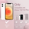 image:imageJETech Silicone Case for iPhone 1212 Pro Black  Silky Soft Touch Shockproof Protection Scratch Resistant Microfiber LiningPink
