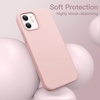 image:imageJETech Silicone Case for iPhone 1212 Pro Black  Silky Soft Touch Shockproof Protection Scratch Resistant Microfiber LiningPink
