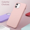 image:imageJETech Silicone Case for iPhone 1212 Pro Black  Silky Soft Touch Shockproof Protection Scratch Resistant Microfiber LiningPink