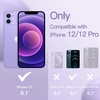 image:imageJETech Silicone Case for iPhone 1212 Pro Black  Silky Soft Touch Shockproof Protection Scratch Resistant Microfiber LiningPurple