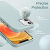 image:imageJETech Silicone Case for iPhone 1212 Pro Black  Silky Soft Touch Shockproof Protection Scratch Resistant Microfiber LiningSucculent