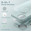 image:imageJETech Silicone Case for iPhone 1212 Pro Black  Silky Soft Touch Shockproof Protection Scratch Resistant Microfiber LiningSucculent