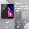 image:imageJETech Silicone Case for iPhone 8 Plus7 Plus Black  Silky Soft Touch Shockproof Protection Scratch Resistant Microfiber LiningBlack