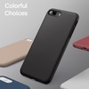 image:imageJETech Silicone Case for iPhone 8 Plus7 Plus Black  Silky Soft Touch Shockproof Protection Scratch Resistant Microfiber LiningBlack