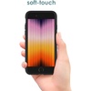 image:imageJETech Silicone Case for iPhone SE 32 20222020 Black  Silky Soft Touch Shockproof Protection Scratch Resistant Microfiber LiningBlack