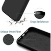 image:imageJETech Silicone Case for iPhone SE 32 20222020 Black  Silky Soft Touch Shockproof Protection Scratch Resistant Microfiber LiningBlack