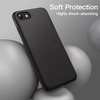 image:imageJETech Silicone Case for iPhone SE 32 iPhone 87 Black  Silky Soft Touch Shockproof Protection Scratch Resistant Microfiber LiningBlack