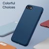 image:imageJETech Silicone Case for iPhone SE 32 iPhone 87 Black  Silky Soft Touch Shockproof Protection Scratch Resistant Microfiber LiningCobalt Blue