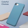 image:imageJETech Silicone Case for iPhone SE 32 iPhone 87 Black  Silky Soft Touch Shockproof Protection Scratch Resistant Microfiber LiningCornflower