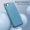 image:imageJETech Silicone Case for iPhone SE 32 iPhone 87 Black  Silky Soft Touch Shockproof Protection Scratch Resistant Microfiber LiningCornflower