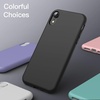 image:imageJETech Silicone Case for iPhone XR Black  Silky Soft Touch Shockproof Protection Scratch Resistant Microfiber LiningBlack