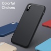 image:imageJETech Silicone Case for iPhone Xs and iPhone X Black  Silky Soft Touch Shockproof Protection Scratch Resistant Microfiber LiningBlack