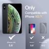 image:imageJETech Silicone Case for iPhone Xs and iPhone X Black  Silky Soft Touch Shockproof Protection Scratch Resistant Microfiber LiningBlack