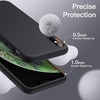 image:imageJETech Silicone Case for iPhone Xs and iPhone X Black  Silky Soft Touch Shockproof Protection Scratch Resistant Microfiber LiningBlack
