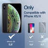 image:imageJETech Silicone Case for iPhone Xs and iPhone X Black  Silky Soft Touch Shockproof Protection Scratch Resistant Microfiber LiningBlue Cobalt
