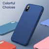 image:imageJETech Silicone Case for iPhone Xs and iPhone X Black  Silky Soft Touch Shockproof Protection Scratch Resistant Microfiber LiningBlue Cobalt