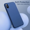 image:imageJETech Silicone Case for iPhone Xs and iPhone X Black  Silky Soft Touch Shockproof Protection Scratch Resistant Microfiber LiningBlue Cobalt