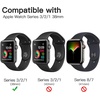 image:imageJETech TPU Screen Protector for Apple Watch Series 1110 46mm 3Pack  SelfHealing TPU Film HD Clear AntiScratch Protection BubbleFree InstallationApple Watch Series 321 38mm
